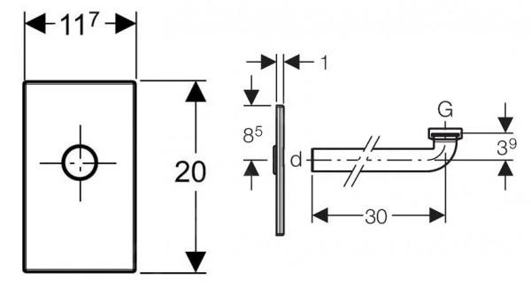 Geberit Accessori - Set Di Completamento Lavabi Con Copertura Anti Odori Ad Incasso, Acciaio Inox Spazzolato 115.415.00.1 2 Geberit Accessori - Set Di Completamento Lavabi Con Copertura Anti Odori Ad Incasso, Acciaio Inox Spazzolato 115.415.00.1 - immagine 2