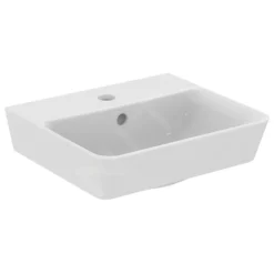 Ideal Standard Connect Air - Lavamani Cube, 400x350x160 Mm, Con 1 Foro Per Miscelatore, Bianco E030701