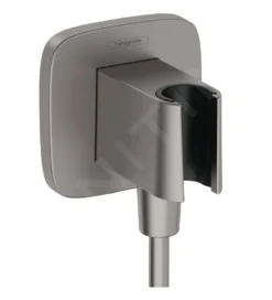 Hansgrohe Fixfit - Presa D&apos;acqua Con Supporto Per Doccetta, Cromo Nero Spazzolato 26887340