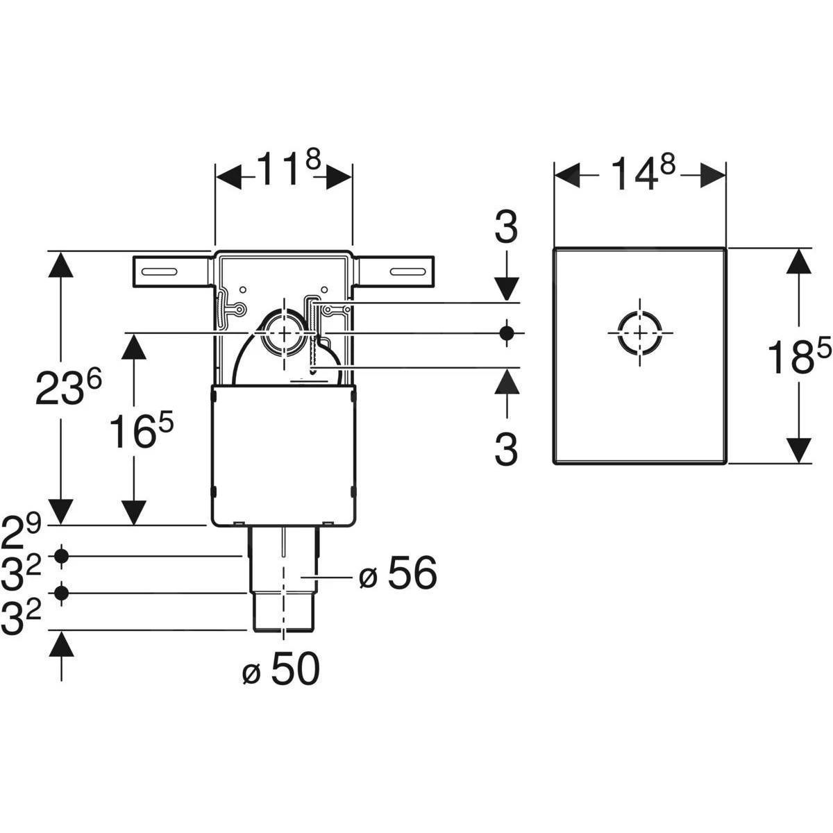 Geberit Accessori - Sifone Per Lavabo, Ad Incasso, Set Di Completamento, Uscita Orizzontale, Cromo Lucido 151.122.21.1 2 Geberit Accessori - Sifone Per Lavabo, Ad Incasso, Set Di Completamento, Uscita Orizzontale, Cromo Lucido 151.122.21.1 - immagine 2
