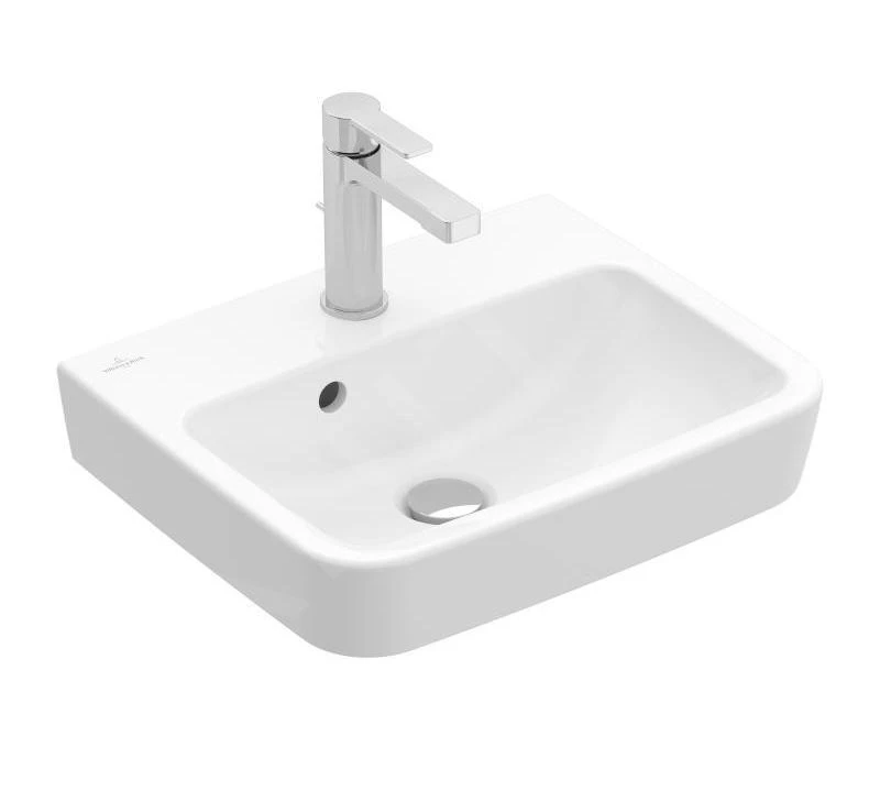 Villeroy & Boch O.novo - Lavamani 450x370 Mm, Con Troppopieno, Con Foro Per Miscelatore, Bianco Alpino 43444501 1 Villeroy & Boch O.novo - Lavamani 450x370 Mm, Con Troppopieno, Con Foro Per Miscelatore, Bianco Alpino 43444501