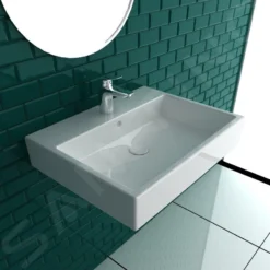 Duravit Vero Air - Lavabo 700x470 Mm, Con Troppopieno, Con Foro Per Miscelatore, Bianco 2350700000 -Serie Rubinetti Negozio 18011fe40f88f32897b1c3fa