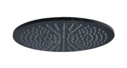 Paffoni Stick - Soffione Doccia, Diametro 225 Mm, Nero Opaco ZSOF074NO