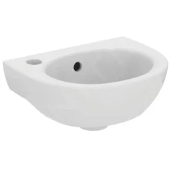 Ideal Standard Eurovit - Lavamani 350x260 Mm, Con Troppopieno E Foro Per Miscelatore A Sx, Bianco W330001