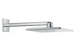 Grohe Rainshower SmartActive Cube - Soffione Doccia A Pioggia 310 Con Braccio Di Erogazione 430 Mm, 2 Getti, Cromato 26479000
