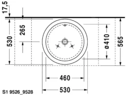 Duravit Starck 1 - Lavabo Da Appoggio Senza Foro Con Troppopieno, Diametro 530 Mm, Bianco - Lavabo Da Appoggio 0447530000 -Serie Rubinetti Negozio 1b8f63557e17a67482a90a2f