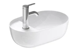 Duravit Luv - Lavamani Da Appoggio, 420x270 Mm, Foro Singolo Variabile, DuraCeram, Bianco Alpino 0381420000 -Serie Rubinetti Negozio 1cd7b99bb91538f799443cd6