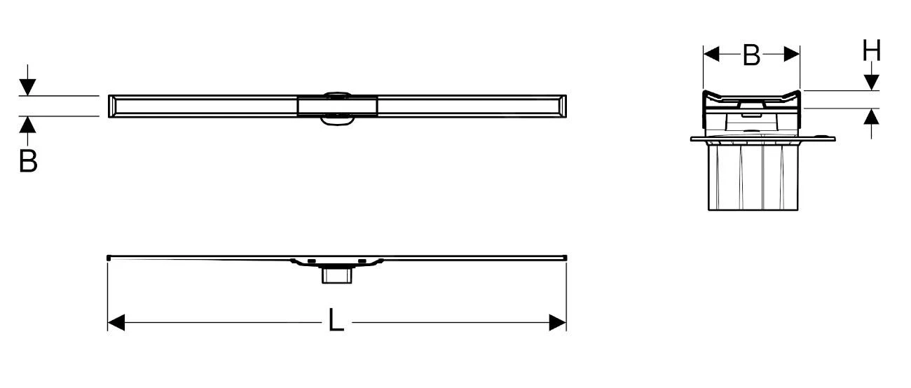 Geberit CleanLine - Canalina Doccia In Acciaio Inox 20, 300-1600 Mm, Acciaio Inox Spazzolato/lucido 154.453.KS.1 2 Geberit CleanLine - Canalina Doccia In Acciaio Inox 20, 300-1600 Mm, Acciaio Inox Spazzolato/lucido 154.453.KS.1 - immagine 2