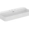Ideal Standard Conca Ceram - Lavabo 1000x450 Mm, Con Troppopieno, 3 Fori Per Miscelatore, Bianco T379801