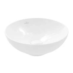 Villeroy & Boch Loop&Friends - Lavabo Da Appoggio, Diametro 420 Mm, Con Troppopieno, Bianco Alpino 4A460001 -Serie Rubinetti Negozio 25cba678d0d78a3feb80e41b