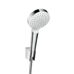 Hansgrohe Crometta - Set Doccia, Getto Singolo, Con Supporto Porter, 1250 Mm, Bianco/cromato 26690400