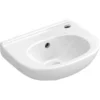 Villeroy & Boch O.novo - Lavamani Compact 360x275 Mm, Con Troppopieno, 1 Con Foro Per Miscelatore A Dx, Bianco Alpino 53603801