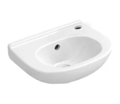 Villeroy & Boch O.novo - Lavamani Compact 360x275 Mm, Con Troppopieno, 1 Con Foro Per Miscelatore A Dx, Bianco Alpino 53603801