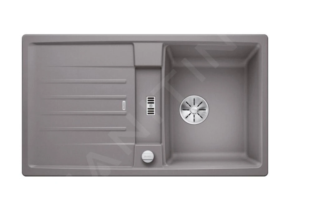 Blanco Lexa 45 - Lavello In Silgranit, 860x500 Mm, InFino, Color Alluminio 524902 1 Blanco Lexa 45 - Lavello In Silgranit, 860x500 Mm, InFino, Color Alluminio 524902