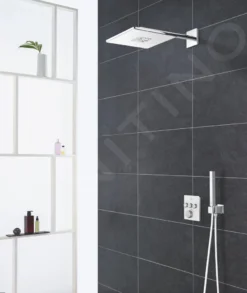 Grohe Rainshower SmartActive Cube - Soffione Doccia 310, Braccio Di Erogazione 430 Mm, 2 Getti, Bianco Luna 26479LS0 -Serie Rubinetti Negozio 2f4227aa6d2cd5062de60305