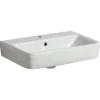 Geberit Selnova Compact - Lavabo 550x370 Mm, Con 1 Foro Per Miscelatore, Con Troppopieno, Bianco 501.509.00.1