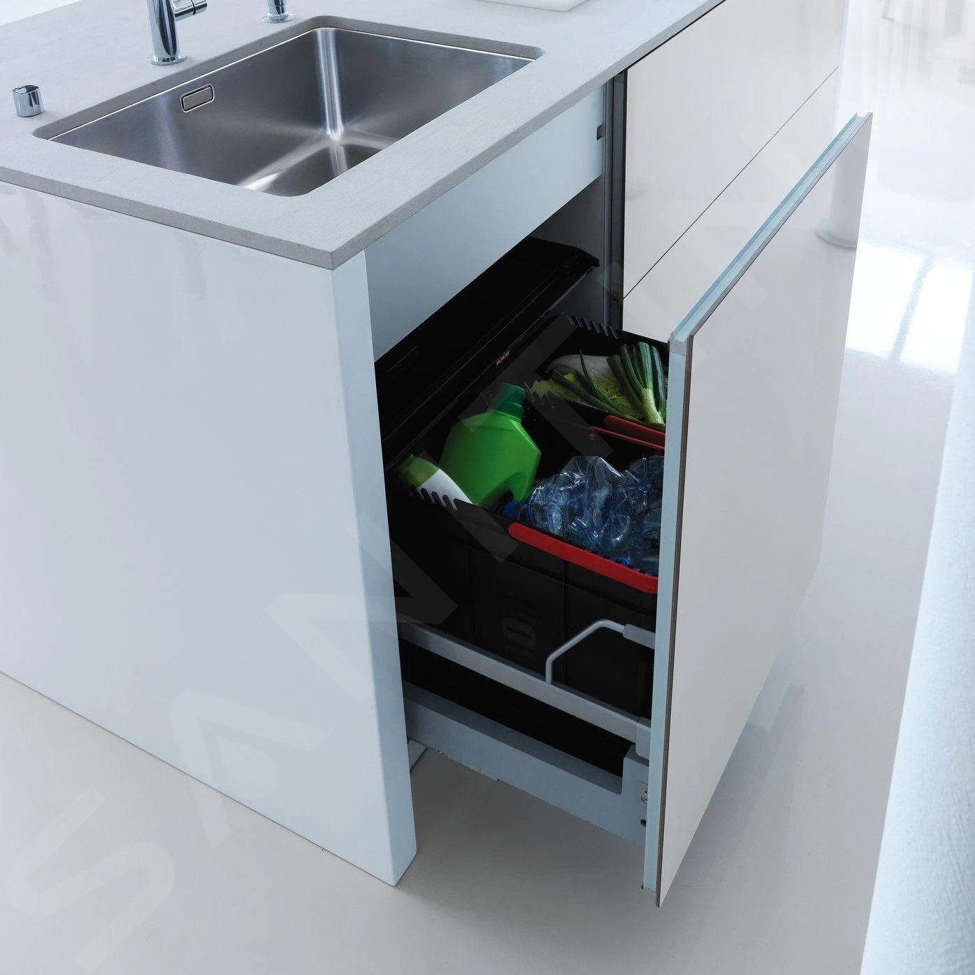 Franke Differenziatori - Cestino Portarifiuti Incorporato 300-60 Duo 121.0150.143 3 Franke Differenziatori - Cestino Portarifiuti Incorporato 300-60 Duo 121.0150.143 - immagine 3