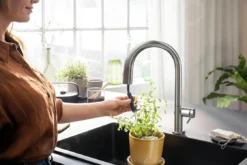 Hansgrohe Aqittura M91 - Miscelatore Da Lavello, Con Bocca Di Erogazione Estraibile E Funzione Di Filtraggio, SBox, Simil Inox 76800800 -Serie Rubinetti Negozio 3935ec9270ce858b79f90101