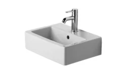 Duravit Vero - Lavamani Da Mobile 450x350 Mm, Con 1 Foro Per Miscelatore, Bianco Alpino 0704450027