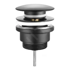 Sapho Accessori - Piletta Di Scarico Click-Clack Per Lavabo, Nero CV1002B