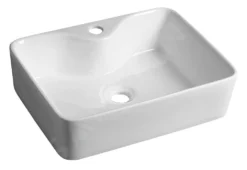 Sapho Balena - Lavabo Da Appoggio 480x135x370 Mm, Bianco BH7013