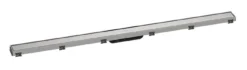 Hansgrohe RainDrain Match - Canalina Doccia Con Griglia In Acciaio Inox 1200, Telaio Regolabile In Altezza, Acciaio Inox Spazzolato 56042800