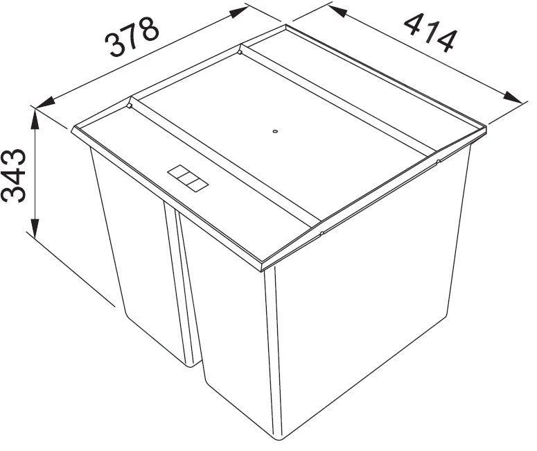 Franke Differenziatori - Pattumiera Incorporata Easysort 450-2-0 121.0494.182 2 Franke Differenziatori - Pattumiera Incorporata Easysort 450-2-0 121.0494.182 - immagine 2