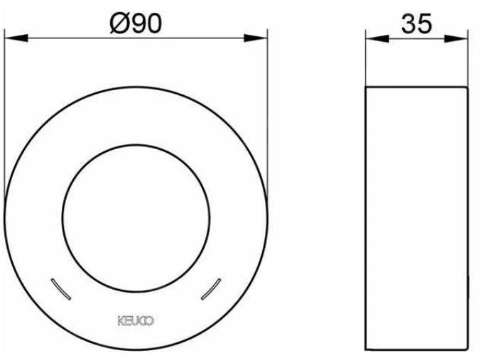 Keuco IXMO - Estensione Rosetta 35 Mm, Simboli Rosso/blu, Cromo 59551010381 2 Keuco IXMO - Estensione Rosetta 35 Mm, Simboli Rosso/blu, Cromo 59551010381 - immagine 2