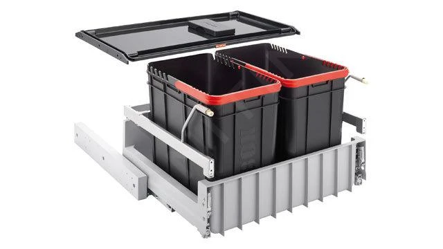 Franke Differenziatori - Cestino Portarifiuti Incorporato 300-60 Duo 121.0150.143 1 Franke Differenziatori - Cestino Portarifiuti Incorporato 300-60 Duo 121.0150.143