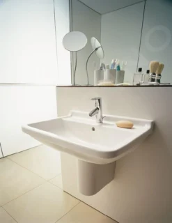 Duravit Starck 3 - Colonna Per Lavabo Starck 3, Con WonderGliss, Bianco Alpino 08651700001 -Serie Rubinetti Negozio 49bdca61089dbae098f298aa