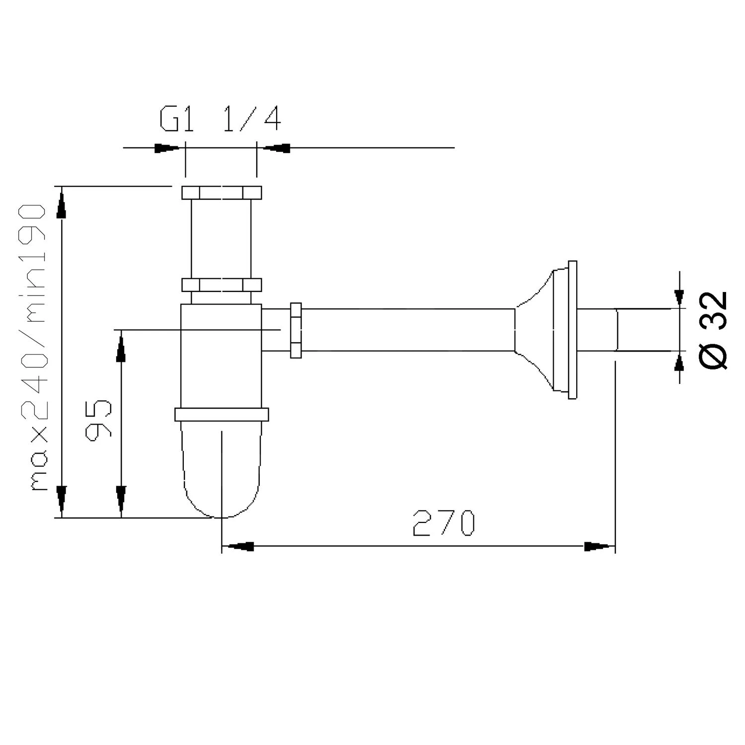 Sapho Reitano Rubinetteria Antea - Sifone Per Lavabo, Scarico 32 Mm, Bronzo 9596 2 Sapho Reitano Rubinetteria Antea - Sifone Per Lavabo, Scarico 32 Mm, Bronzo 9596 - immagine 2