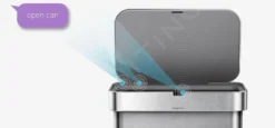 Simplehuman Pattumiere - Pattumiera Touchless Con Comando A Voce E Sensore Di Movimento, 58 L, Acciaio Inox Spazzolato ST2031 -Serie Rubinetti Negozio 4bfc69374d7affa8686d7cee