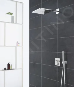 Grohe Rainshower SmartActive Cube - Soffione Doccia A Pioggia 310 Con Braccio Di Erogazione 430 Mm, 2 Getti, Cromato 26479000 -Serie Rubinetti Negozio 508750bae39e71f0f2eaf5ac