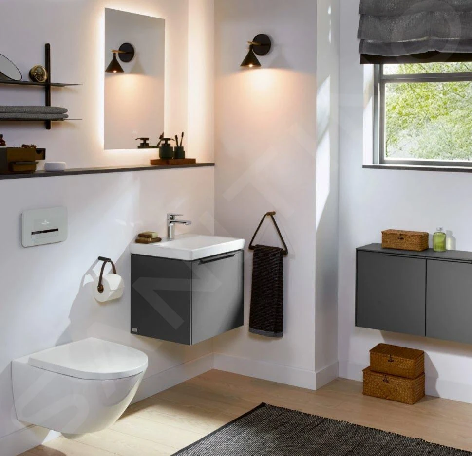 Villeroy & Boch Subway 3.0 - Lavamani Da Mobile 450x370 Mm, Senza Troppopieno, Foro Per Miscelatore, CeramicPlus, Stone White 4370FLRW 4 Villeroy & Boch Subway 3.0 - Lavamani Da Mobile 450x370 Mm, Senza Troppopieno, Foro Per Miscelatore, CeramicPlus, Stone White 4370FLRW - immagine 4