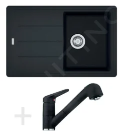 Franke Set - Set Da Cucina G57, Lavello In Granito BFG 611-78, Onice + Miscelatore FC 9547, Onice 114.0323.914