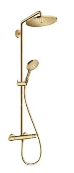 Hansgrohe Croma Select S - Set Doccia Showerpipe 280 Con Termostato, Color Oro Lucido 26890990