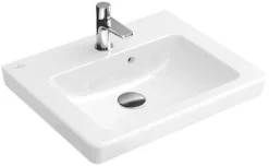 Villeroy & Boch Subway 2.0 - Lavamani Da Mobile 500x400 Mm, Con Troppopieno A Foro Per Miscelatore, Ceramicplus, Bianco 73155GR1