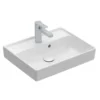 Villeroy & Boch Collaro - Lavamani 500x400 Mm, Con Troppopieno, 1 Con Foro Per Miscelatore, Bianco Alpino 43345001