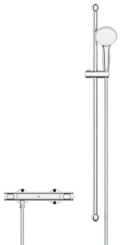 Grohe Precision Flow - Set Doccia Termostatico A Parete, Con Asta Saliscendi 920 Mm, Cromo 34842000 -Serie Rubinetti Negozio 54bdd3becbbfa7d7c2d0348c