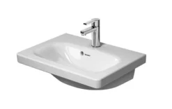 Duravit DuraStyle - Lavabo Compact, 550x400 Mm, Con 1 Foro Per Miscelatore, Con WonderGliss, Bianco Alpino 23375500001