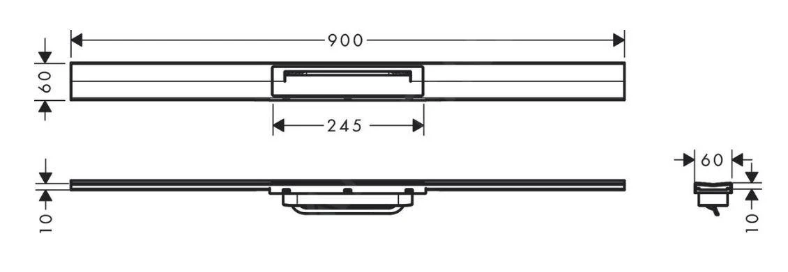 Hansgrohe RainDrain Flex - Canalina Doccia Lineare Con Griglia In Acciaio Inox 900, Centro Spazio, Accorciabile, Cromo 56045000 2 Hansgrohe RainDrain Flex - Canalina Doccia Lineare Con Griglia In Acciaio Inox 900, Centro Spazio, Accorciabile, Cromo 56045000 - immagine 2