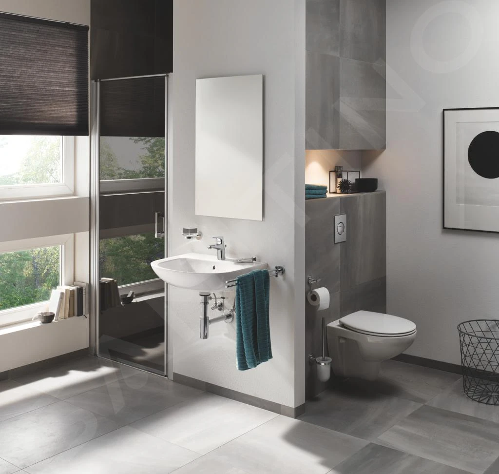 Grohe Bau Ceramic - Lavabo 609 × 422 Mm, Foro Singolo Per Miscelatore, Bianco Alpi 39421000 5 Grohe Bau Ceramic - Lavabo 609 × 422 Mm, Foro Singolo Per Miscelatore, Bianco Alpi 39421000 - immagine 5