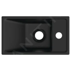 Ideal Standard Tempo - Lavamani 370x210 Mm, Senza Troppopieno, Foro Per Miscelatore A Dx, Nero E2112V3 6 Ideal Standard Tempo - Lavamani 370x210 Mm, Senza Troppopieno, Foro Per Miscelatore A Dx, Nero E2112V3 -Serie Rubinetti Negozio 64283891d9d2f858017993c4