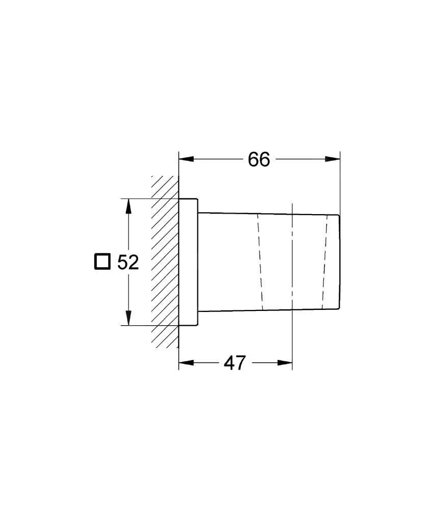 Grohe Euphoria Cube - Supporto Doccia A Muro, Cromato 27693000 2 Grohe Euphoria Cube - Supporto Doccia A Muro, Cromato 27693000 - immagine 2