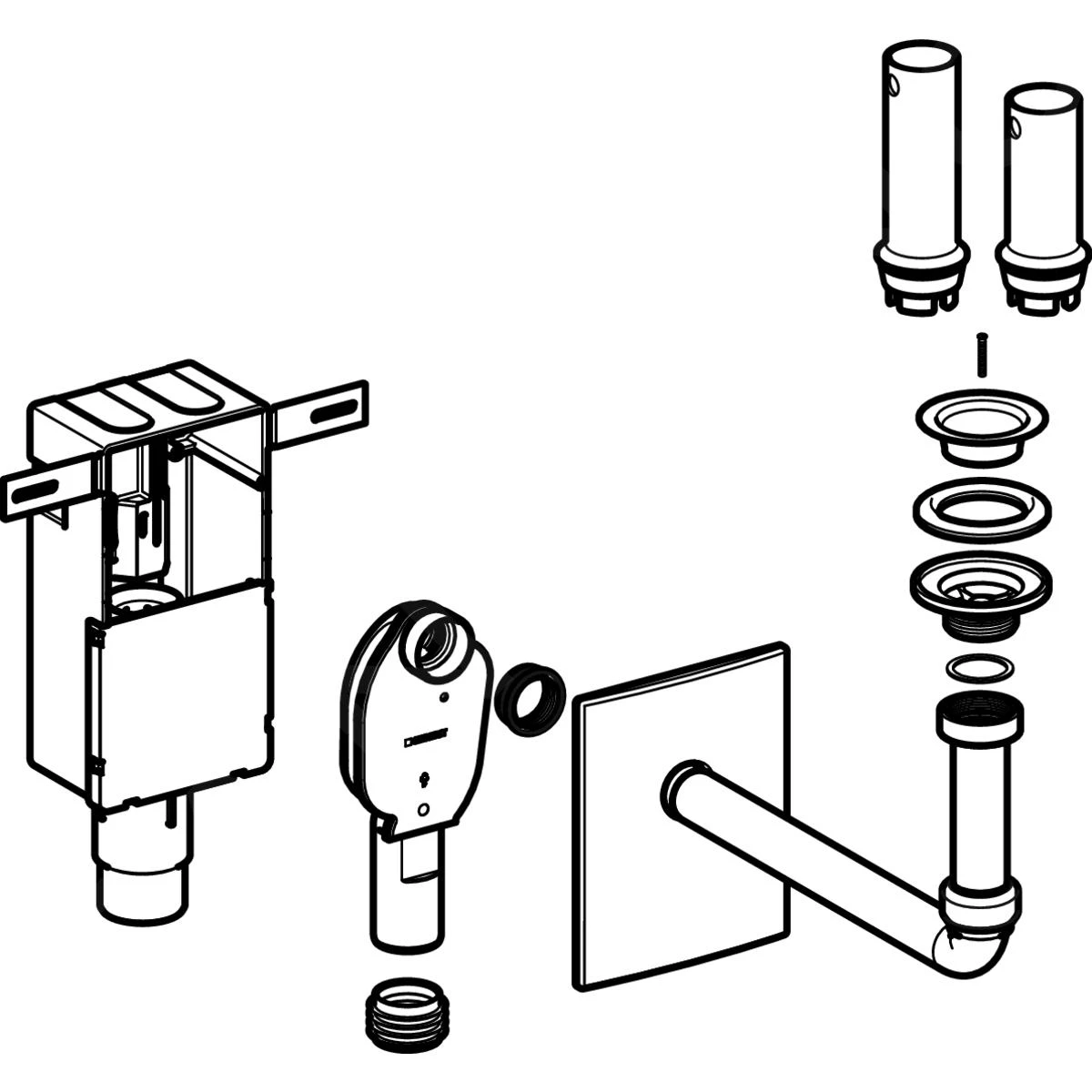 Geberit Accessori - Sifone Per Lavabo, Ad Incasso, Set Di Completamento, Uscita Orizzontale, Cromo Lucido 151.122.21.1 4 Geberit Accessori - Sifone Per Lavabo, Ad Incasso, Set Di Completamento, Uscita Orizzontale, Cromo Lucido 151.122.21.1 - immagine 4