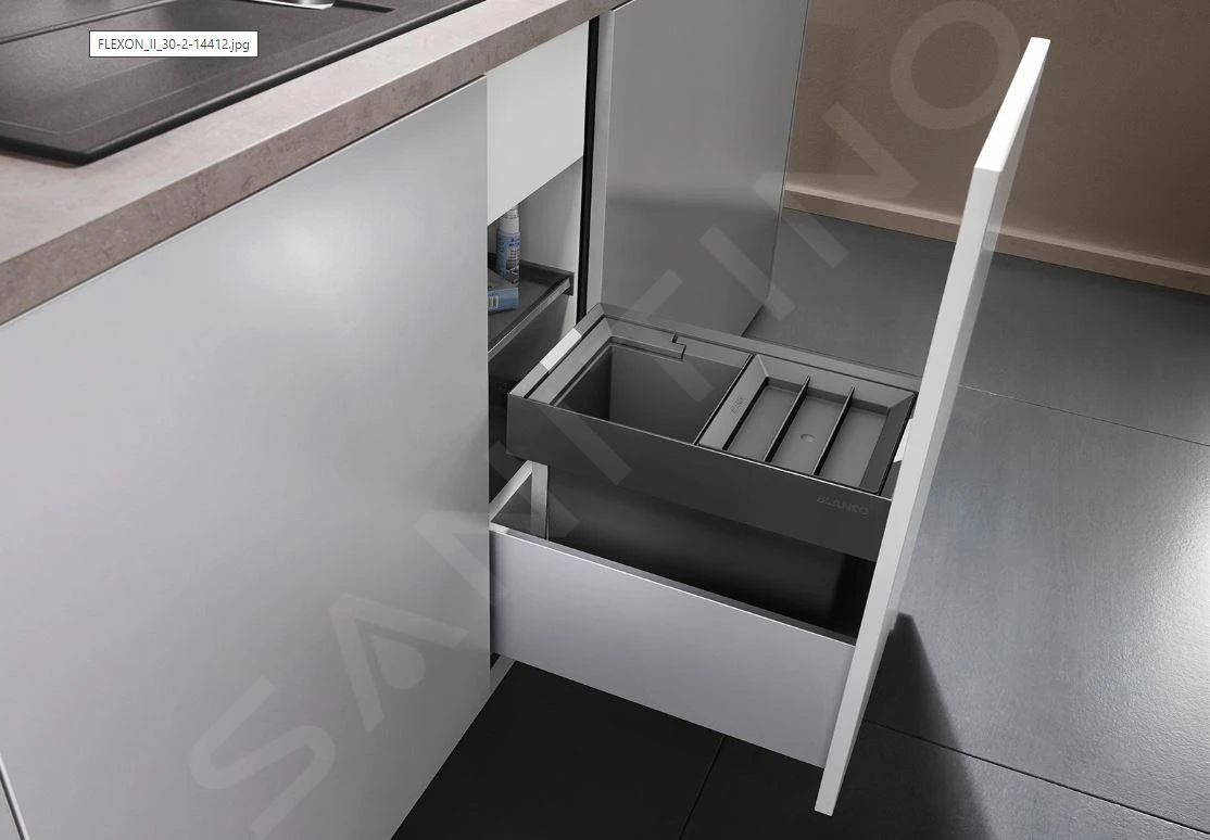 Blanco Flexon II - Pattumiera Incorporata, Differenziata, Capienza 16 L 521467 3 Blanco Flexon II - Pattumiera Incorporata, Differenziata, Capienza 16 L 521467 - immagine 3