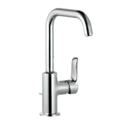 Kludi Pure&Solid - Miscelatore Da Lavabo, Con Braccio Di Erogazione Girevole, Cromato 340240575