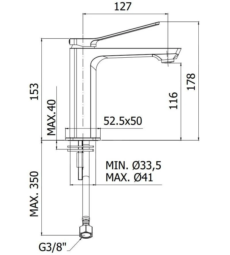 Paffoni Tilt - Miscelatore Da Lavabo, Cromo TI071CR 2 Paffoni Tilt - Miscelatore Da Lavabo, Cromo TI071CR - immagine 2