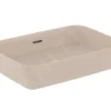 Ideal Standard Ipalyss - Lavabo Da Appoggio, 550x380 Mm, Con Troppopieno, Mink E2078V8