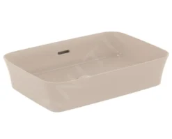 Ideal Standard Ipalyss - Lavabo Da Appoggio, 550x380 Mm, Con Troppopieno, Mink E2078V8
